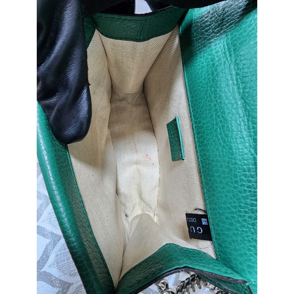 Gucci Small Leather Dionysus Crossbody Bag Green - Picture 16 of 16